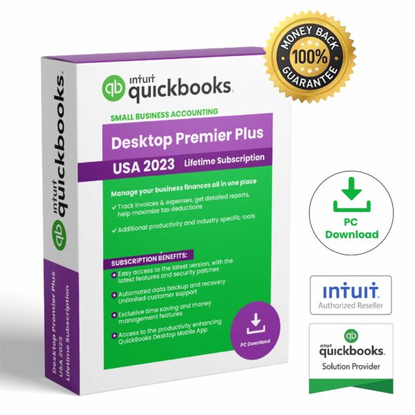 QuickBooks Desktop Premier Plus 2023 – Lifetime License Key – USA Version