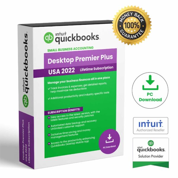 QuickBooks Desktop Premier Plus 2022 – Lifetime License Key – USA Version