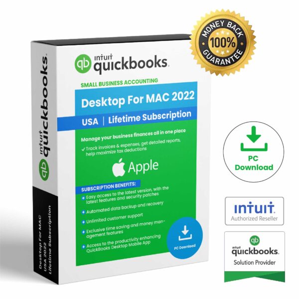 QuickBooks Desktop For Mac 2022 – Lifetime License Key – USA Version