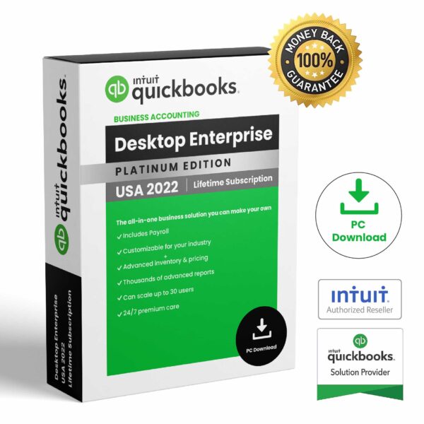 QuickBooks Desktop Enterprise 2022 – Lifetime License Key – USA Version