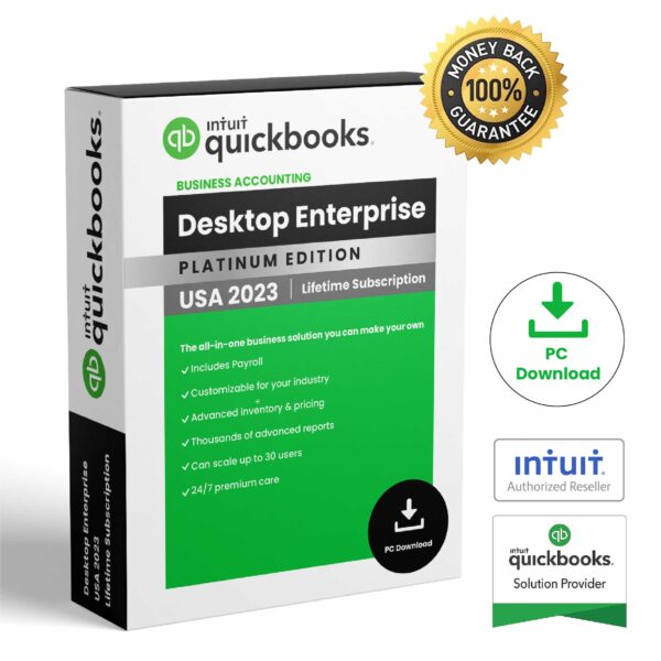 QuickBooks Desktop Enterprise 2023 – Lifetime License Key – USA Version